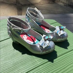 Silver princess shoes